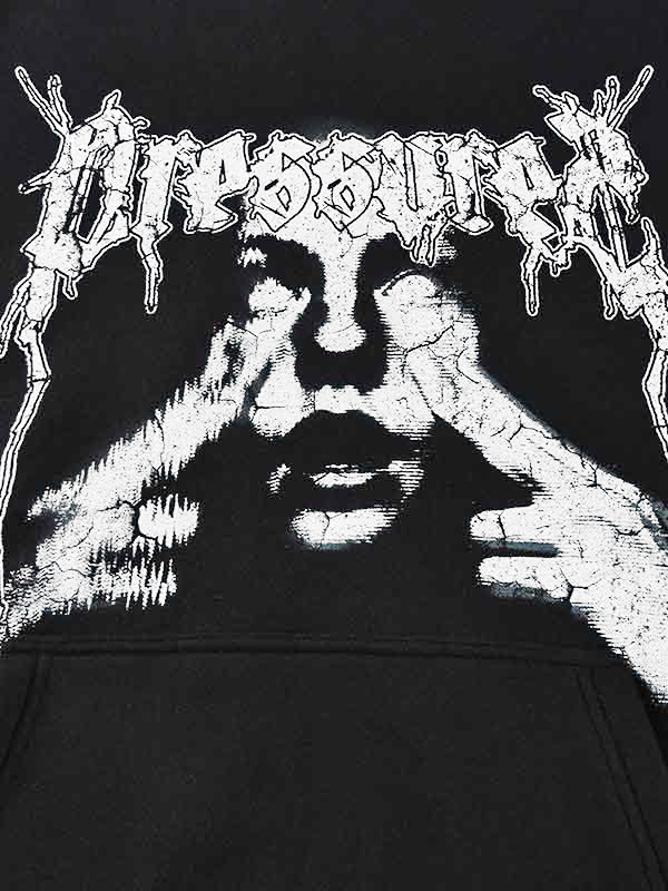 Men's Street Print Thicken Oversized Hoodie-3