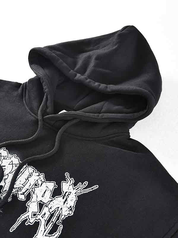 Men's Street Print Thicken Oversized Hoodie-2